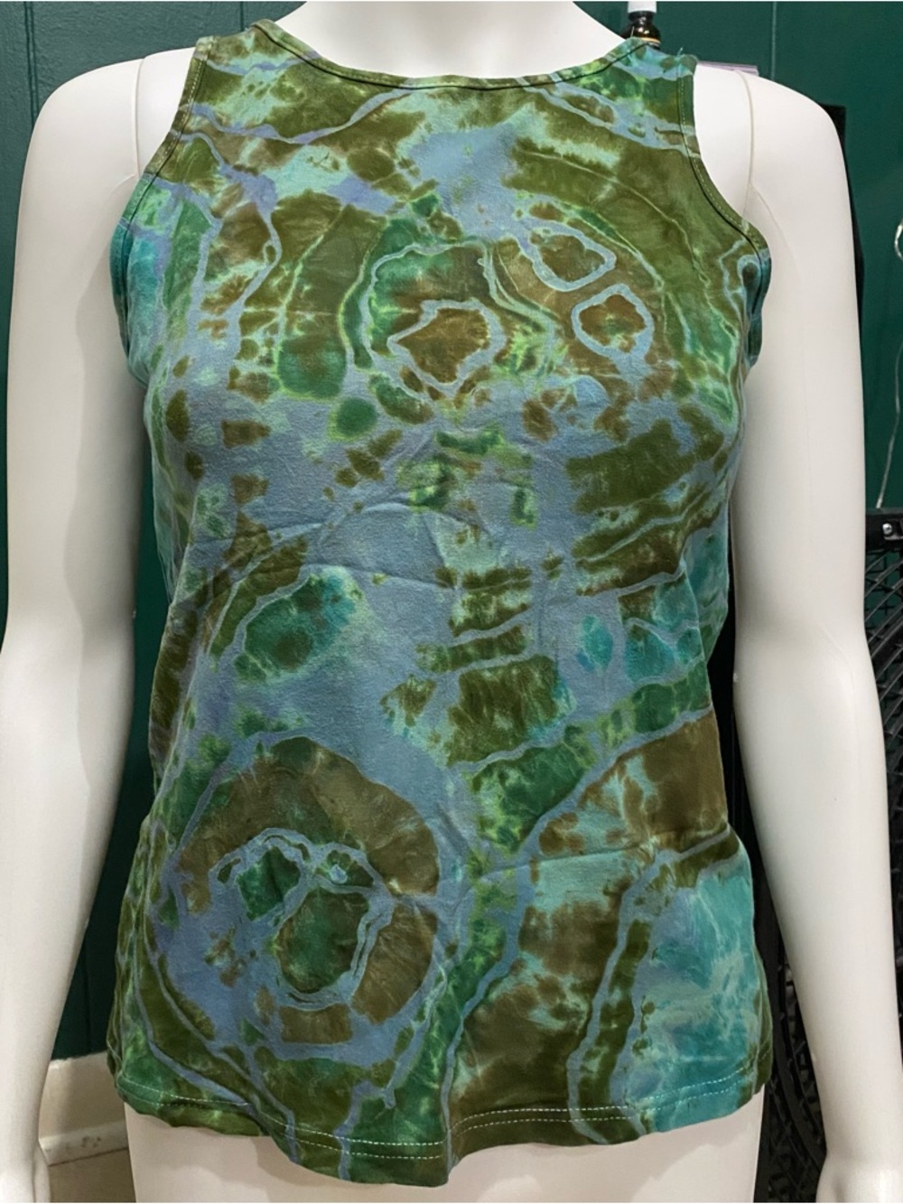 NWOT Geode Tie Dye High Neck Tank Top